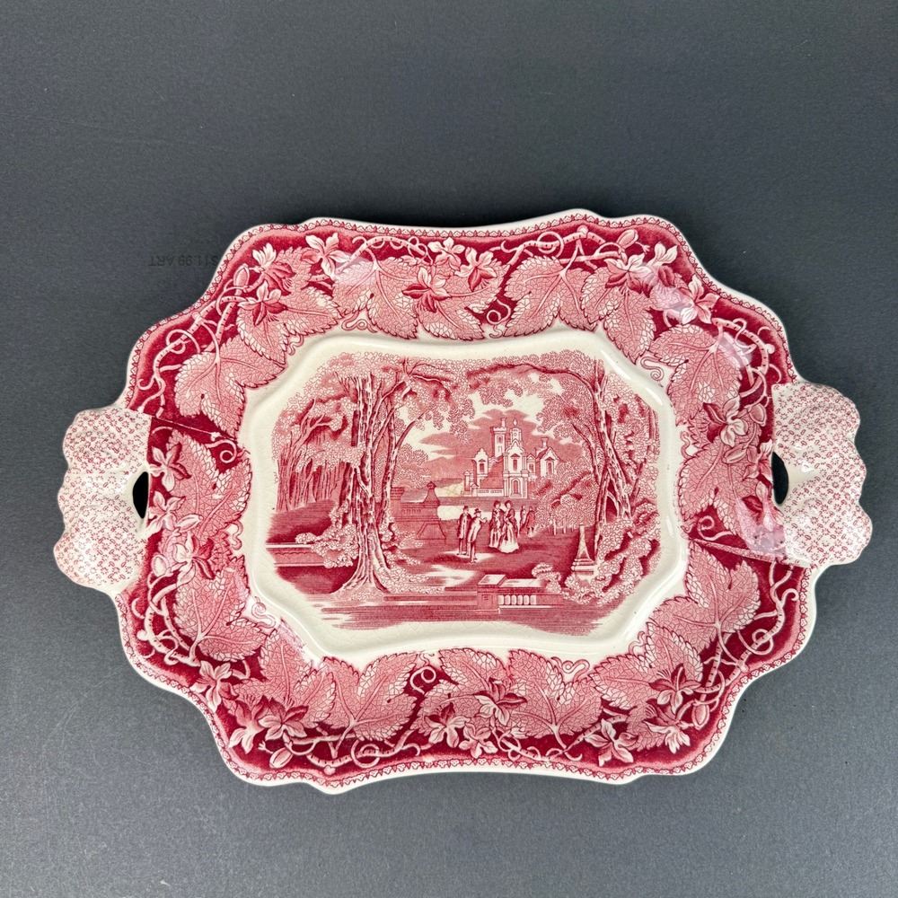 Masons Vista Ceramic Sandwich Tray Ironstone England 14.5"x10.5"